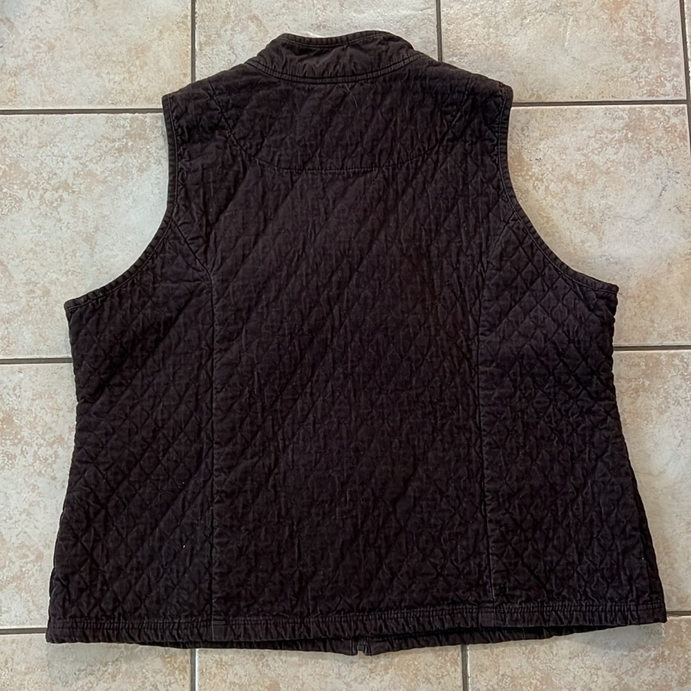 Basic Editions Chocolate Espresso Brown Full Zip … - image 2